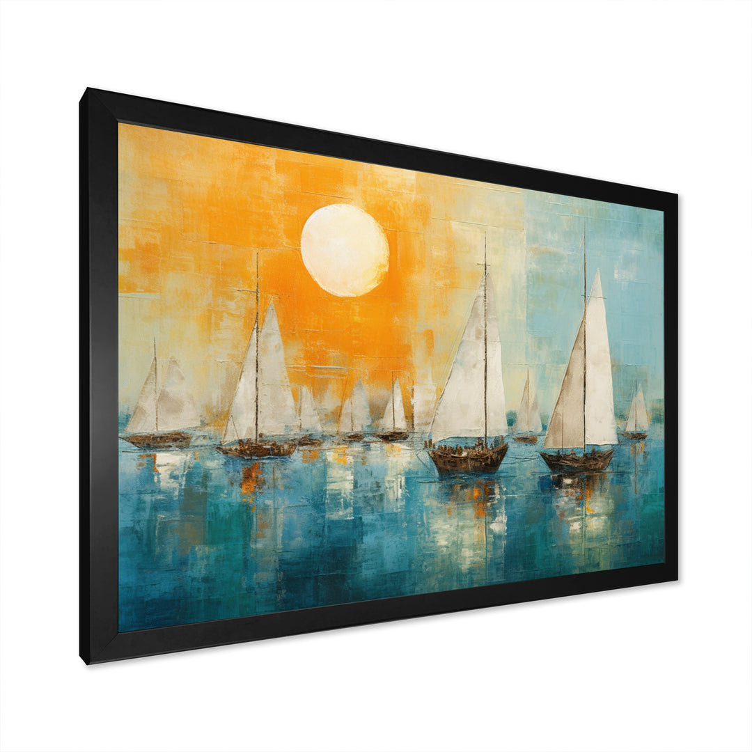 Boat Abstract Coastline I - Boat Canvas Wall Art