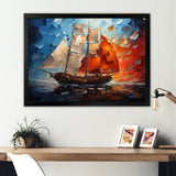 Boat Abstract Maritime Symphony I - Boat Canvas Wall Art