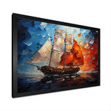 Boat Abstract Maritime Symphony I - Boat Canvas Wall Art
