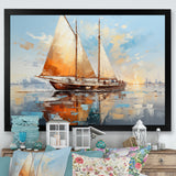 Boat Minimalism Regatta I - Boat Canvas Wall Art