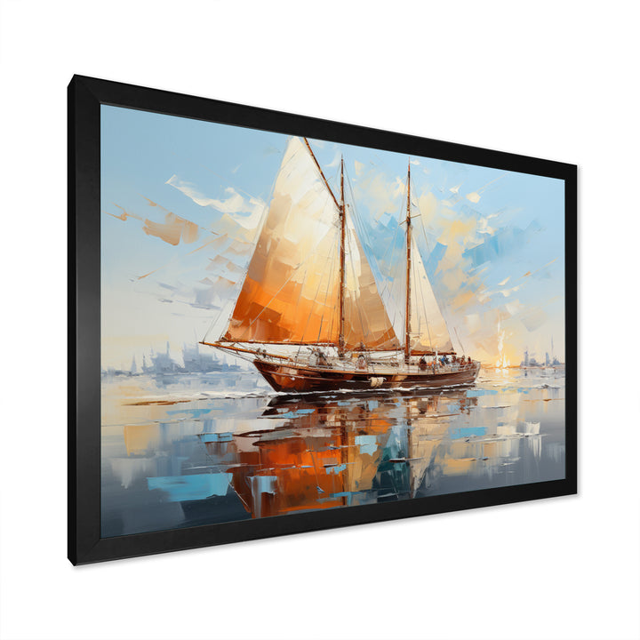 Boat Minimalism Regatta I - Boat Canvas Wall Art