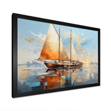 Boat Minimalism Regatta I - Boat Canvas Wall Art
