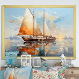 Boat Minimalism Regatta I - Boat Canvas Wall Art