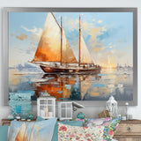 Boat Minimalism Regatta I - Boat Canvas Wall Art
