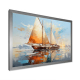 Boat Minimalism Regatta I - Boat Canvas Wall Art