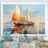 Boat Minimalism Regatta I - Boat Canvas Wall Art