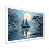 Blue Boat Collage - Boat Canvas Wall Art