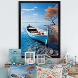 Blue Boat Serenity I - Boat Canvas Wall Art