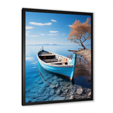 Blue Boat Serenity I - Boat Canvas Wall Art