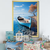 Blue Boat Serenity I - Boat Canvas Wall Art