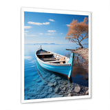 Blue Boat Serenity I - Boat Canvas Wall Art