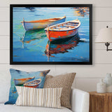 Boat Harmonic Waters - Transportation Canvas Wall Art