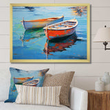 Boat Harmonic Waters - Transportation Canvas Wall Art