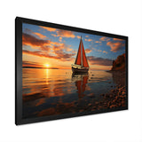 Boat Luminous Horizons I - Boat Canvas Wall Art