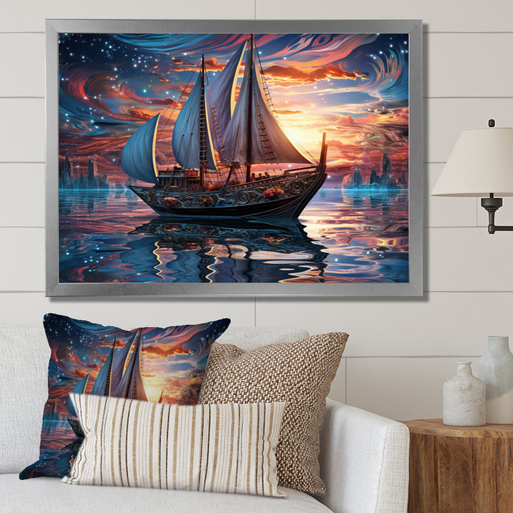 Boat Magical Waters I - Boat Canvas Wall Art