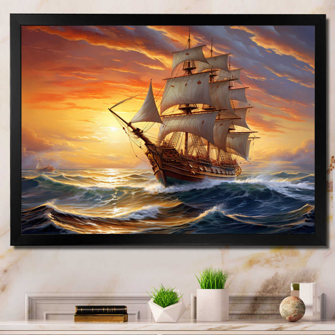 Boat Majestic Mariners I - Boat Canvas Wall Art