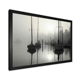 Boat Misty Harbor - Boat Canvas Wall Art