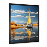 Boat Sailing On The I - Boat Canvas Wall Art