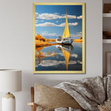 Boat Sailing On The I - Boat Canvas Wall Art