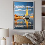 Boat Sailing On The I - Boat Canvas Wall Art