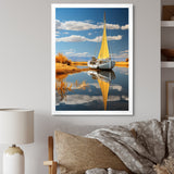 Boat Sailing On The I - Boat Canvas Wall Art
