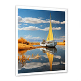 Boat Sailing On The I - Boat Canvas Wall Art