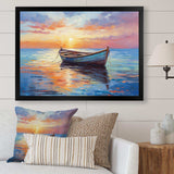 Boat Seascape Impression I - Transportation Canvas Wall Art