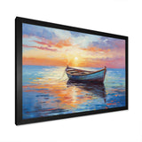 Boat Seascape Impression I - Transportation Canvas Wall Art