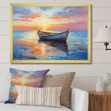 Boat Seascape Impression I - Transportation Canvas Wall Art