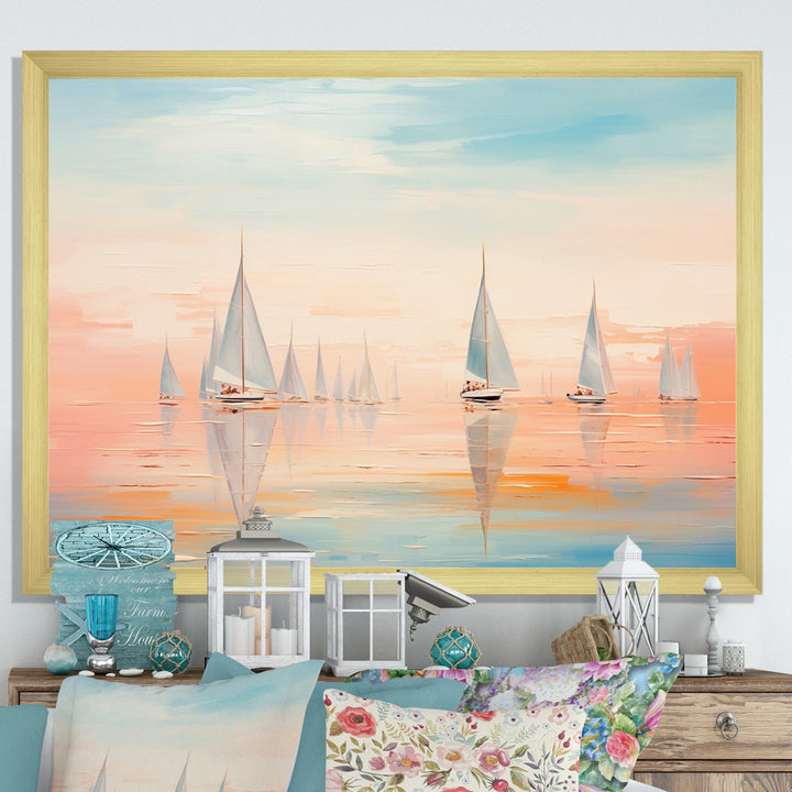 Boat Serene Sailings - Boat Canvas Wall Art