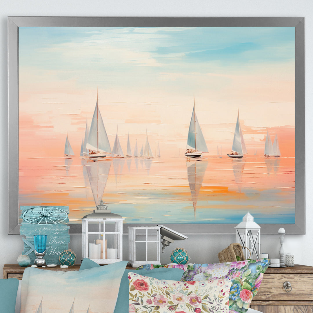 Boat Serene Sailings - Boat Canvas Wall Art