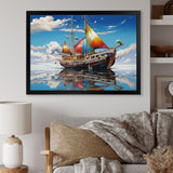 Boat Surreal Sailings - Boat Canvas Wall Art