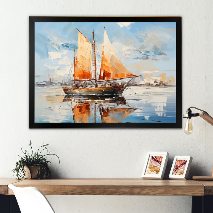 Boat Vibrant Voyages I - Boat Canvas Wall Art