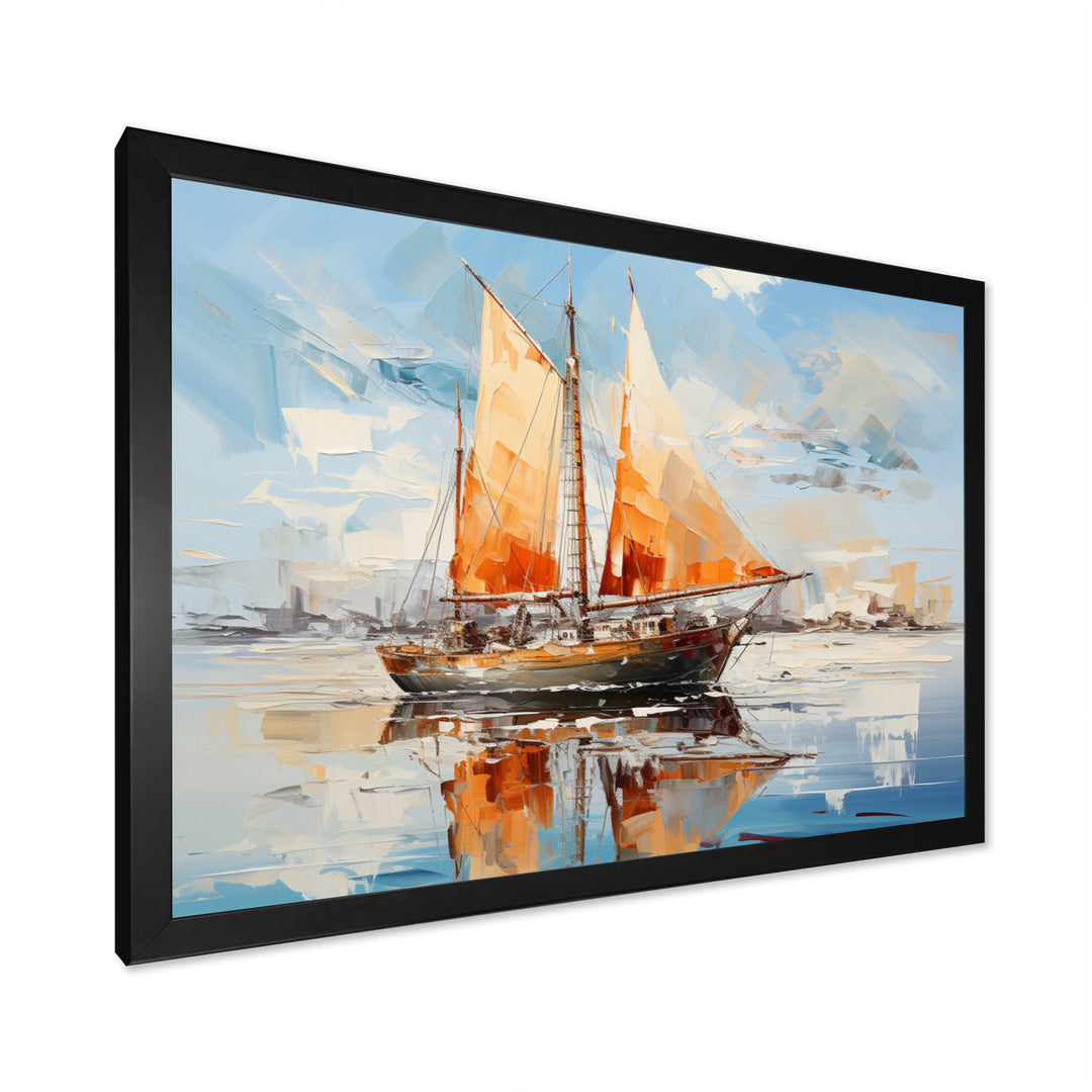 Boat Vibrant Voyages I - Boat Canvas Wall Art
