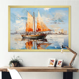 Boat Vibrant Voyages I - Boat Canvas Wall Art