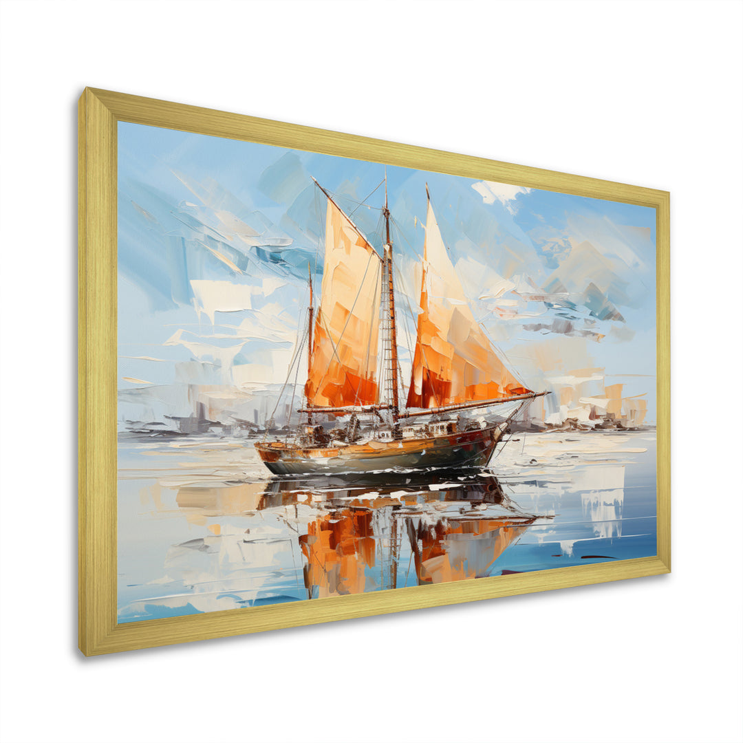 Boat Vibrant Voyages I - Boat Canvas Wall Art