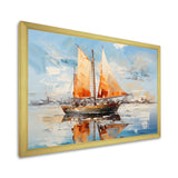 Boat Vibrant Voyages I - Boat Canvas Wall Art