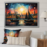 Boat Whimsical Sailings I - Boat Canvas Wall Art