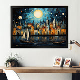 Boat Whimsical Waterways I - Boat Canvas Wall Art