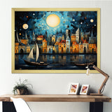 Boat Whimsical Waterways I - Boat Canvas Wall Art