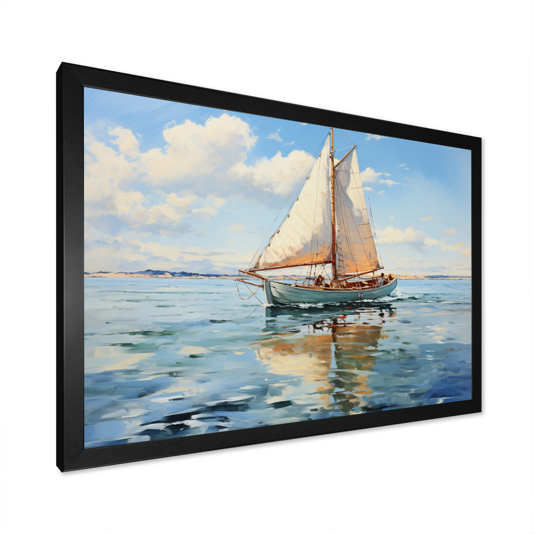 Boat Whispering Breezes I - Boat Canvas Wall Art