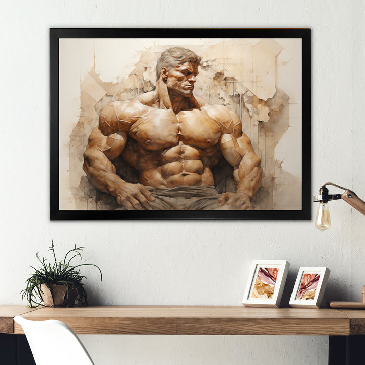 Bodybuilding Eternal Strength I - Aerobic &amp; Bodybuilding Canvas Wall Art