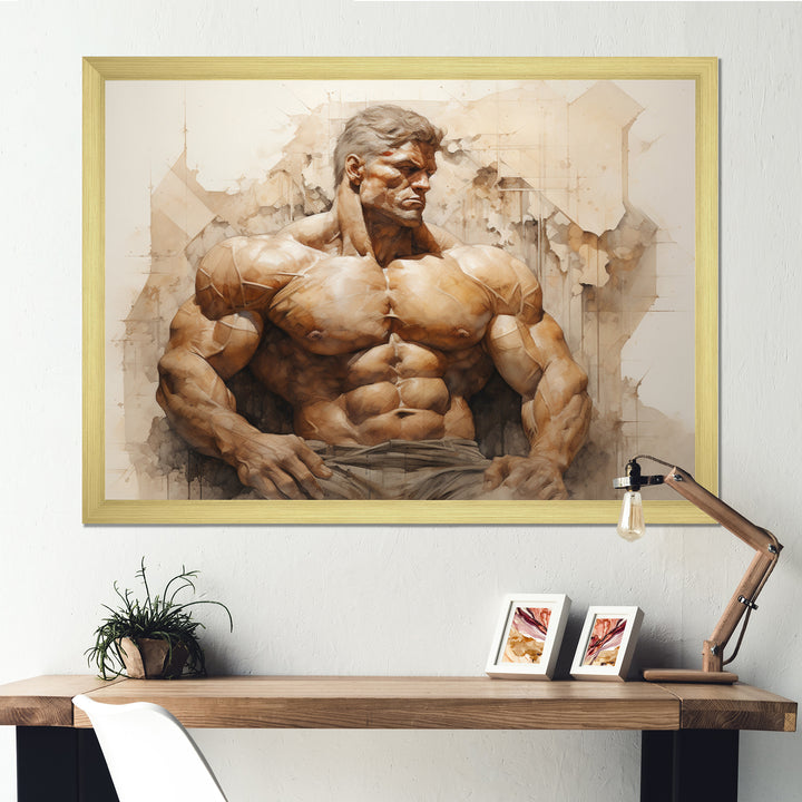 Bodybuilding Eternal Strength I - Aerobic &amp; Bodybuilding Canvas Wall Art