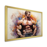 Bodybuilding Muscle Symphony I - Aerobic & Bodybuilding Canvas Wall Art