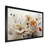 Bohemian Earthly Floral Collage II - Abstract Canvas Wall Art