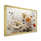 Bohemian Earthly Floral Collage II - Abstract Canvas Wall Art