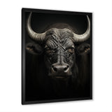 Grey Buffalo Majestic Horns - Buffalo Wall Art Prints
