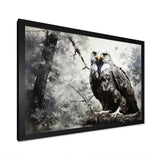 Grey Eagle Shadows Of Serenity - Eagle Framed Canvas Art