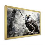 Grey Eagle Shadows Of Serenity - Eagle Framed Canvas Art
