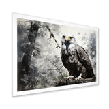 Grey Eagle Shadows Of Serenity - Eagle Framed Canvas Art